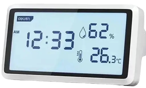 Електронна метеостанція — годинник термометр гігрометр Yopin Deli DL336001 - фото 4