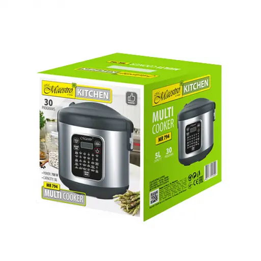 Багатофункціональна універсальна мультиварка Maestro MR-794 30 програм з антипригарним покриттям - фото 4