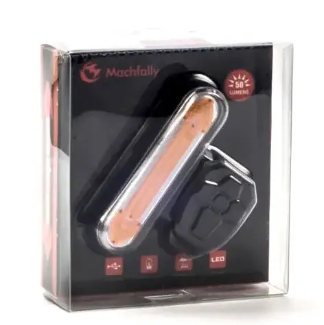 Велосипедная задняя фара (габарит) QCA2 Стоп + повороты + пульт + microUSB 5 режимов - фото 5