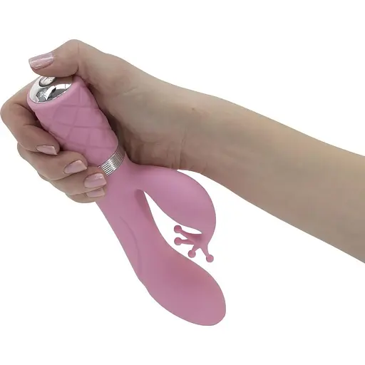 Роскошный вибратор-кролик Pillow Talk Kinky с кристаллом Сваровски - фото 4