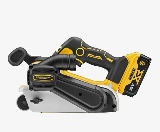 Ленточная аккумуляторная шлифмашина DeWalt с АКБ и ЗУ DCW220P2 - фото 5