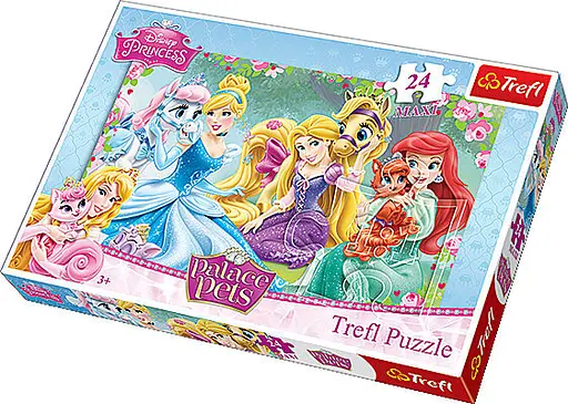 Набор Пазлы - (24 элм. МАХИ) - "Отдых в саду" / Дисней принцессы - фото 1