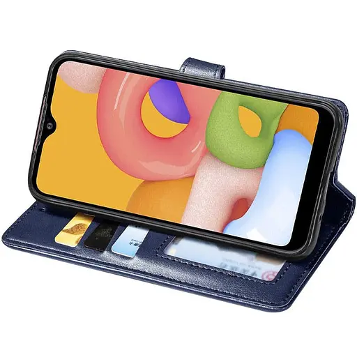 Шкіряний чохол-книжка Getman Gallant (PU) для Xiaomi Redmi 5 Plus / Redmi Note 5 (Single Camera) Синій - фото 2