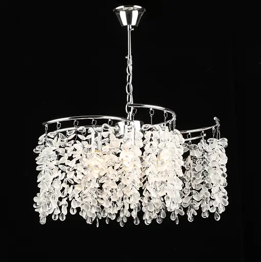 Люстра подвесная хрустальная S2493/6, Хром