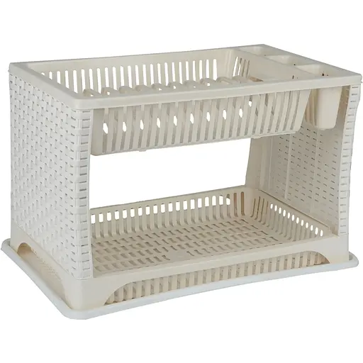 Сушка для посуды Violet House Роттанг White, белый (0053 Роттанг WHITE сушка д/посуды 29*44*29 см)