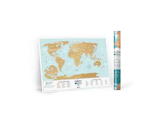 Скретч карта мира 1DEA.me Travel Map Holiday Lagoon World (13052) - фото 2