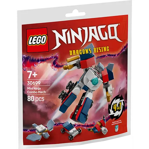 Конструктор LEGO Ninjago Минининдзя комбо робот 80 деталей (30699) - фото 2