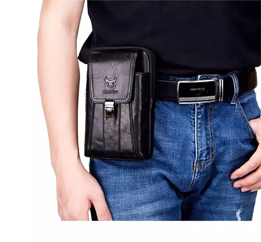 Чоловіча шкіряна сумка BULL 11х18х5 см 000295726