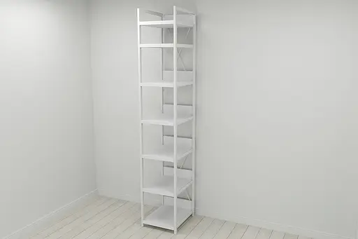 Шкаф Гардероб Уни секция 4 серии Конект Ferrum-decor 220x40x50см Белый металл ДСП Белый 32 мм (FRD-104555) - фото 7