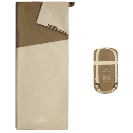 Спальный мешок Naturehike LW180 CNK2550WS026 Sunny Day PL01, (14°C) XL коричневый