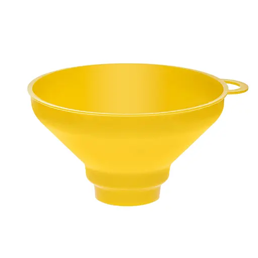 Воронка (лейка) Ø 15,5 см пластиковая с широким горлом на банку, Kitchette Желтый 84035 - фото 5