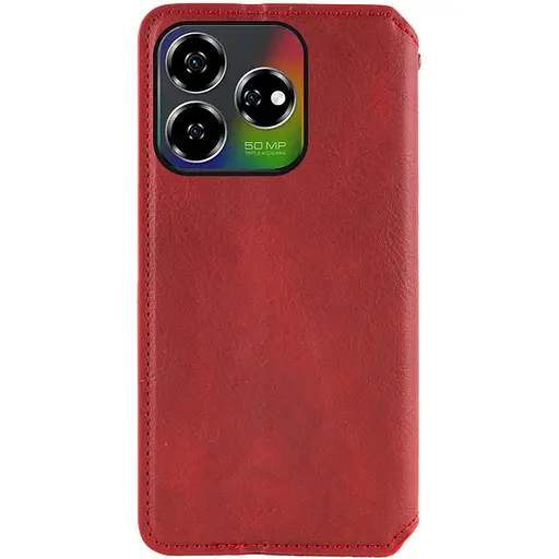 Шкіряний чохол-книжка GETMAN Cubic (PU) для ZTE Nubia V60 Червоний - фото 3