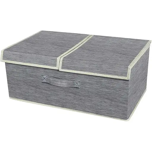 Короб складний Handy Home, з двома кришками, 50x30x20 см, сірий (ASH-05)