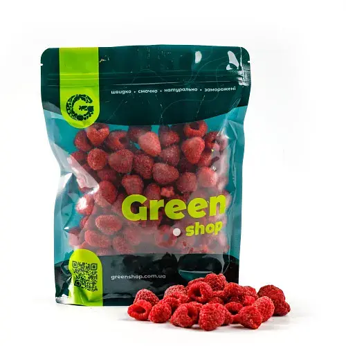 Маліна ціла Green Shop заморожена (500 г)
