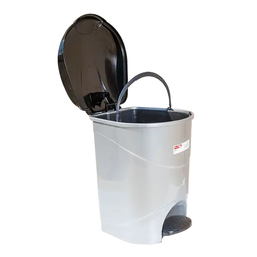 Відро Irak Plastik Bella з педаллю кругле 30 л сірий металік (00-00004567) - фото 2