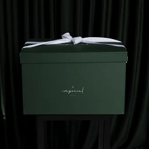 Ковдра MirSon Imperial Satin Luxe зимова 110х140 см біла із зеленим кантом - фото 19
