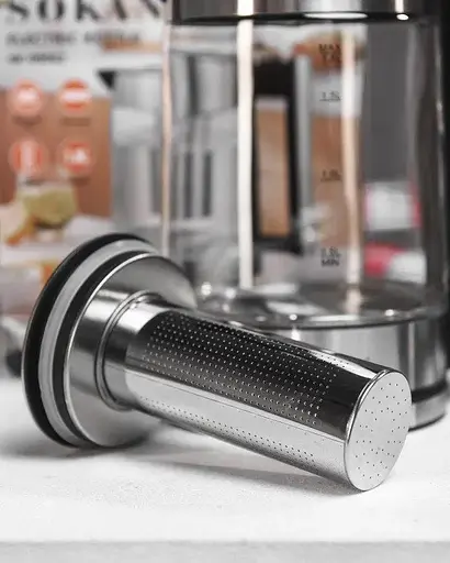 Электрочайник Sokany SK-09062 1.8л 1800Вт Черный/Сталь - фото 5