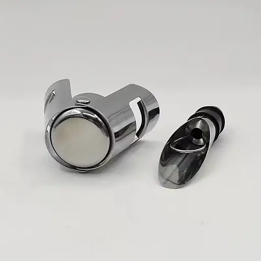 Герметична пробка для шампанського та ігристого вина з нержавіючої сталі з силіконовим ущільненням багаторазова Сріблястий 88311 - фото 1