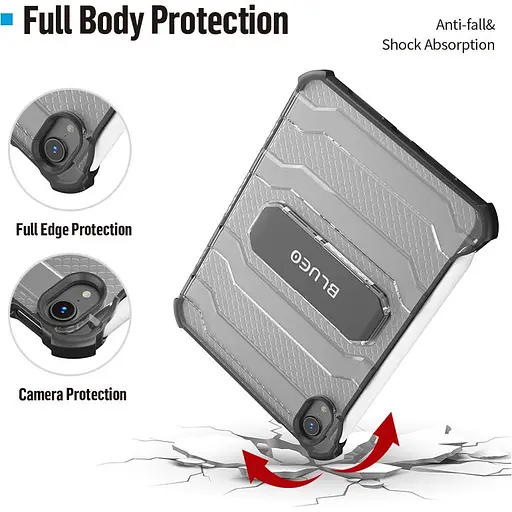 Чехол Blueo Drop Resistance with Kickstand для Apple iPad 10th Gen 10.9" (2022)/iPad 11 (2025) Black [142157] - фото 5