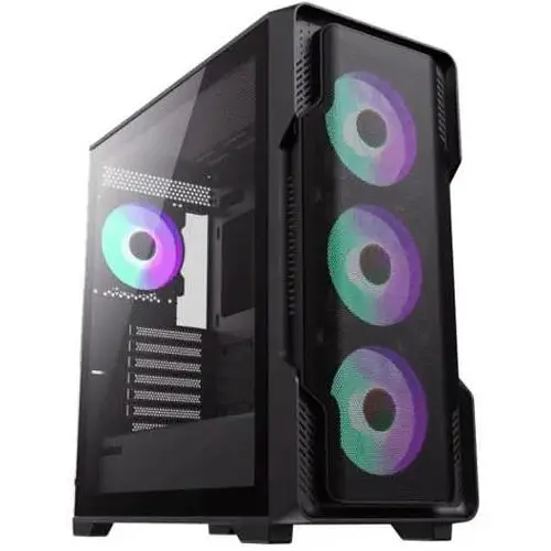Корпус GameMax Siege BK чорний, без БЖ, Mid Tower, EATX / ATX / Micro ATX / Mini-ITX, 1хUSB 3.0, 2хUSB 2.0, 4x120 мм АRGB, - фото 1