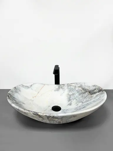 Умивальник VBI Turin granit matt накладний VBI-011503, Мармур - фото 3