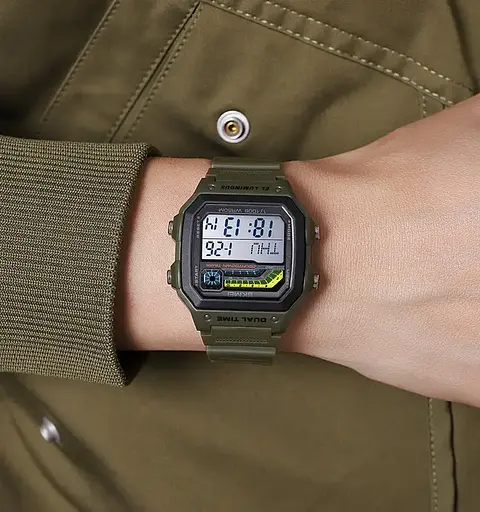 Годинник чоловічий наручний Skmei 2307 (Зелений) - фото 5