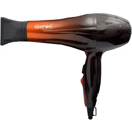 Фен для сушіння та укладання волосся Gemei GM-1719 - фото 1