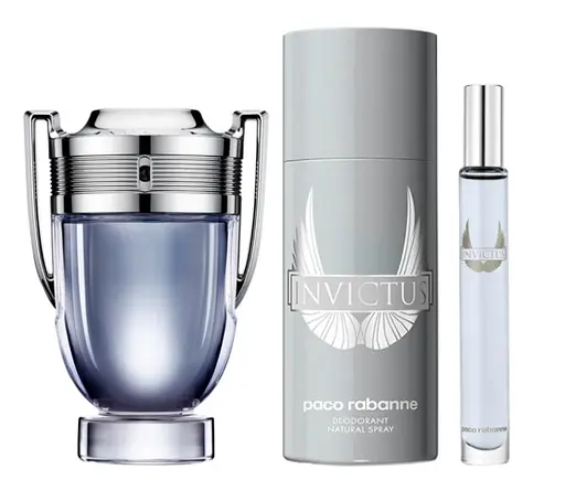 Набор Paco Rabanne Invictus 50 мл туалетна вода, 150 мл дезодорант, 10 мл туалетна вода - фото 1