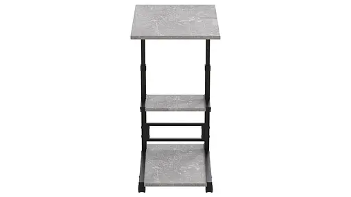 Стіл приставний Ferrum-decor Адан 62x40x60 метал Чорний ДСП Бетон 16мм (FRD-102490) - фото 4