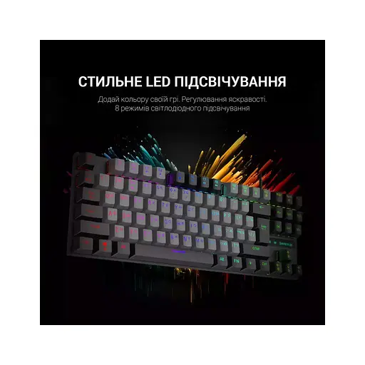 Клавіатура GamePro MK100B Blue Switch LED USB Black (MK100B) - фото 12