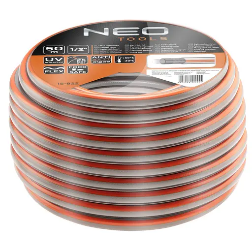 Шланг садовый NEO Tools Optima 1/2" 50 м 15-822 - фото 1