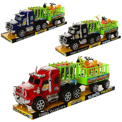 Трейлер инерционный, животные 5 шт. (В ассортименте) - фото 2