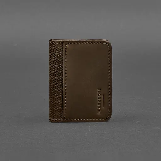 Кожаная обложка для ID-паспорта и водительского заседания 4.0 Карбон темно-коричневый - фото 6