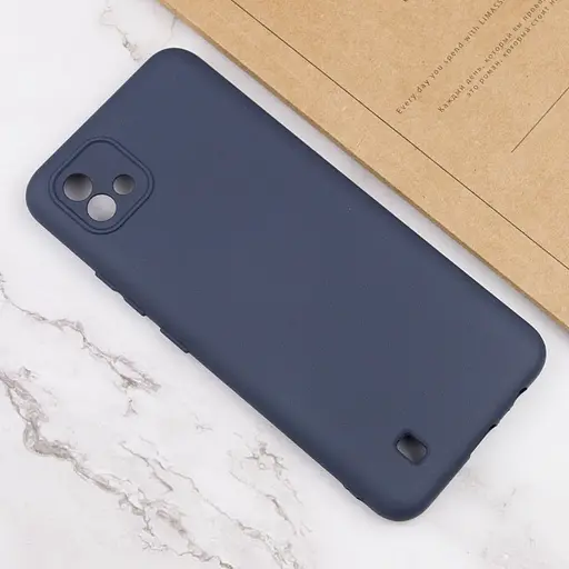 Чехол Silicone Cover Lakshmi Full Camera (A) для Realme C11 (2021) Синий / Midnight Blue - фото 4