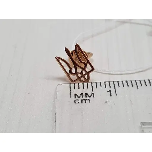 Золотые серьги-пуссеты Favoritum Трезубец. 210167_1 - фото 4