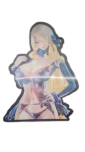 Голографічна наклейка аніме дівчина Anime Girl hs 57 - фото 1