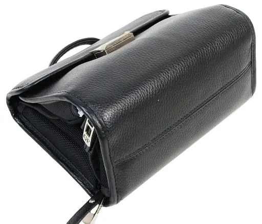 Чоловіча шкіряна барсетка Giorgio Ferretti 18,5х14х11 см acs0023689 - фото 6