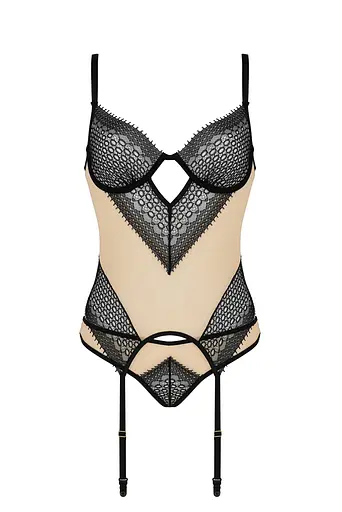 Сексуальний комплект Denerys Casmir L/XL бежевий - фото 3