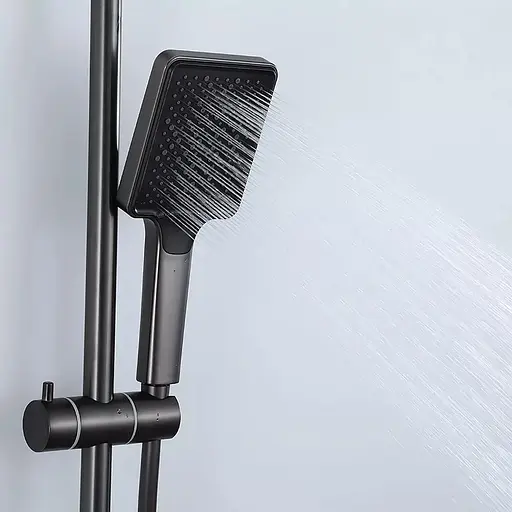 Душова система збройова сталь Frap F2484-9, Графітовий хром - фото 4