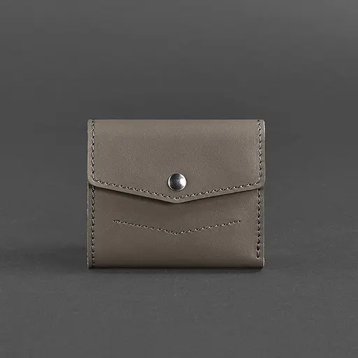 Жіночий шкіряний гаманець 2.1 темно-бежевий - фото 6