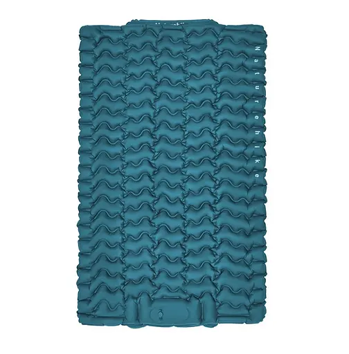 Матрац двомісний Naturehike CNK2550WS019 (65 мм) з вбудованою помпою Синій