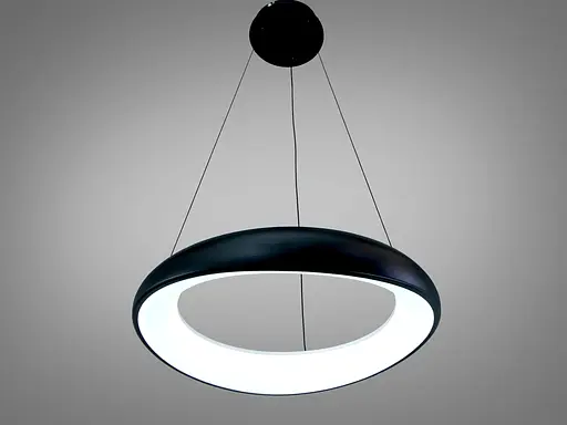 Світлодіодна люстра Romin з підсвічуванням на пульті 90 Вт чорна - фото 1