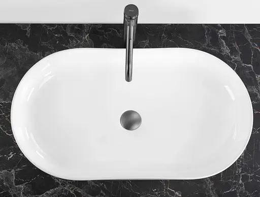 Умивальник Rea Cleo 71 white накладний REA-U6215, Білий - фото 4