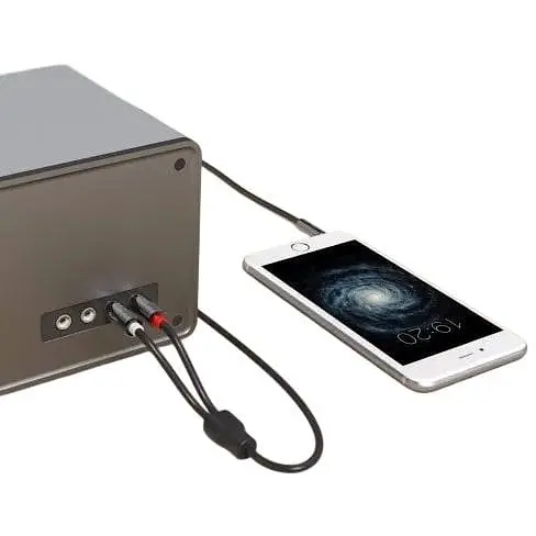 Кабель-перехідник jack 3.5 на 2 тюльпани для аудіопристроїв