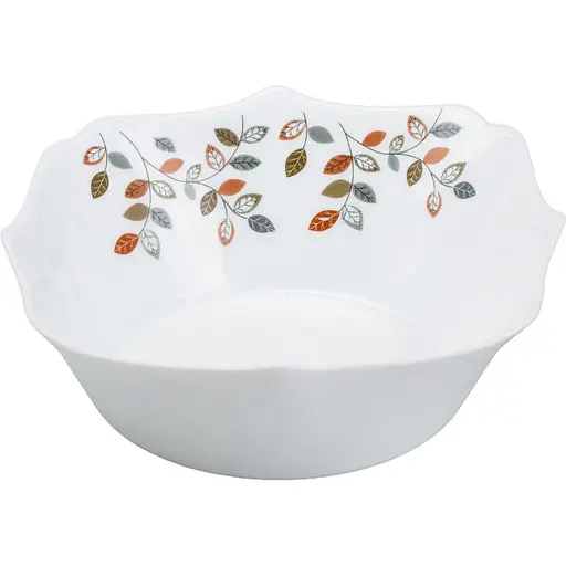 Столовый сервиз TS Kitchen на 6 персон фарфоровый Leaf белый HP23405 - фото 2