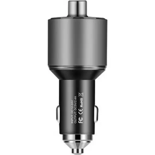 FM-трансмітер Hoco E19 Smart Metal Grey [116005] - фото 6