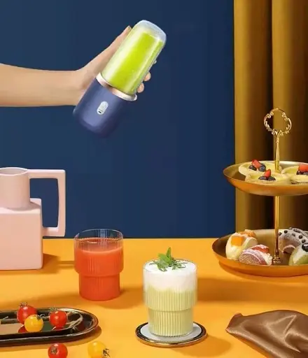 Бездротовий фітнес блендер Chigo A215 з додатковою склянкою блакитний - фото 4