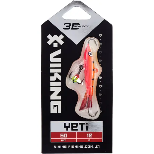 Балансир Viking Fishing Yeti Ice Jig 50mm 12.0g #15 Pink Moon - фото 2