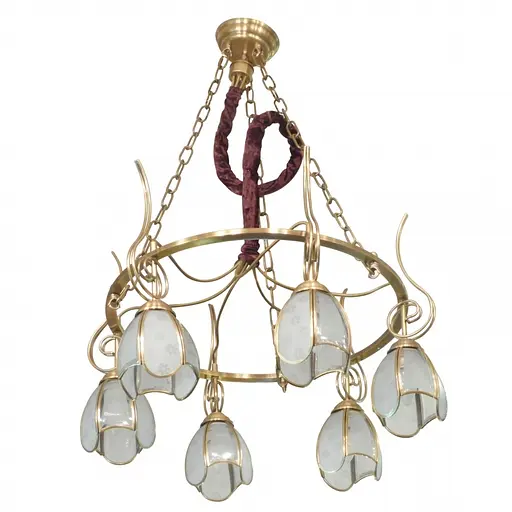 Люстра подвесная Brille кантри E27 40W PB (BL-704S/6)