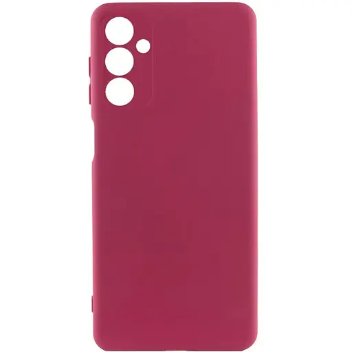 Чохол Silicone Cover Lakshmi Full Camera (A) для Samsung Galaxy M34 5G Бордовий / Marsala